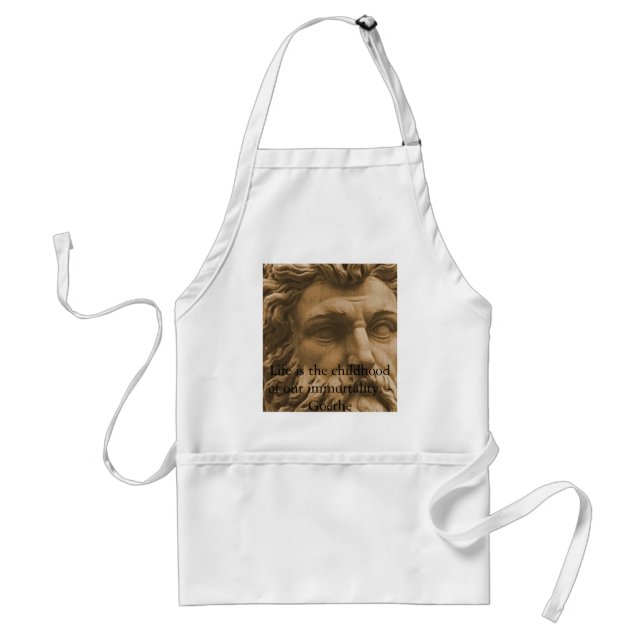 Inspirational Goethe Quote Standard Apron (Front)