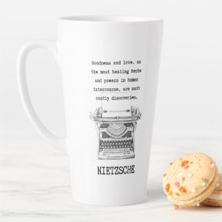 Inspirational Goodness and Love quote NIETZSCHE Latte Mug