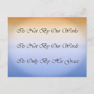 Inspirational Grace Quote Postcard