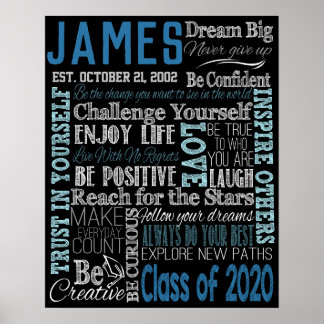 Inspirational Graduation Gifts, Class of 2020 Poster