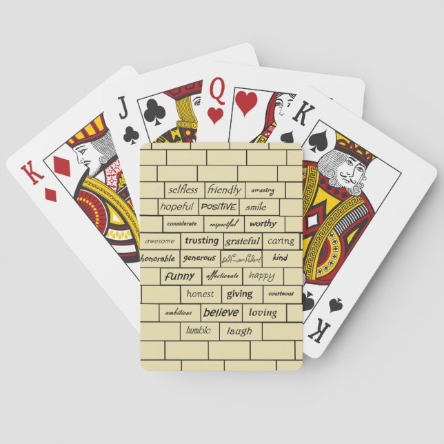 Inspirational Graffiti Playing Cards (Back)