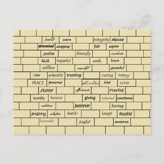 Inspirational Graffiti Postcard (Front)