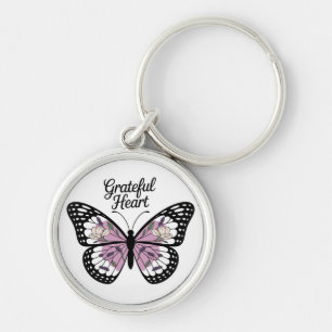 Inspirational/Grateful Heart Key Ring