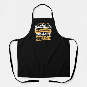 Inspirational Gratitude Typography Quotes Apron