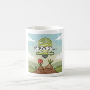 Inspirational Green Idea Motivational Growing Coffee Mug