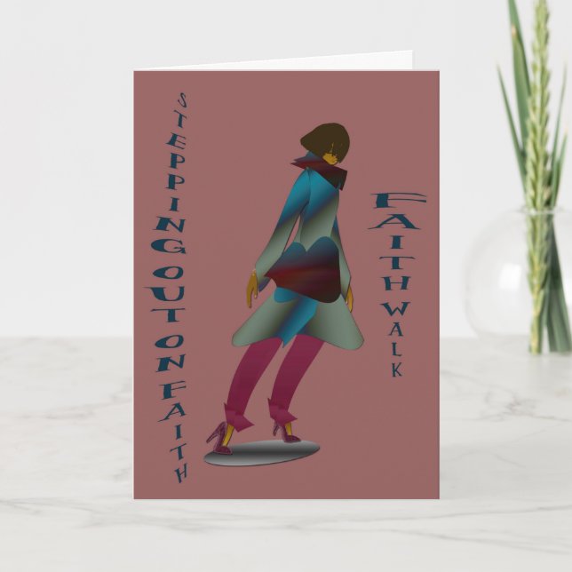 Inspirational greeting card with scripture (Front)