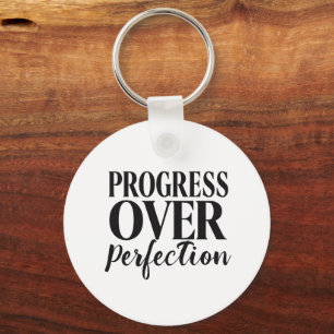Inspirational Growth Mindset Typography Key Ring