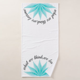 Inspirational Gym Yoga Lotus Bath Towel