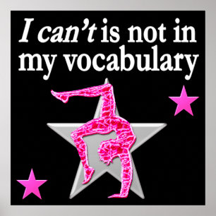 INSPIRATIONAL GYMNASTICS DESIGN POSTER