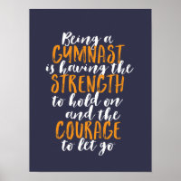Inspirational Gymnastics Quote Gymnast Daughter