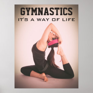 Inspirational Gymnastics Quote Poster
