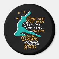 Inspirational Gymnastics Sport Quote Gymnast Girl