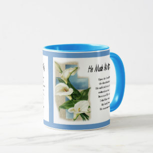 Inspirational He Made Me Worthy Mug