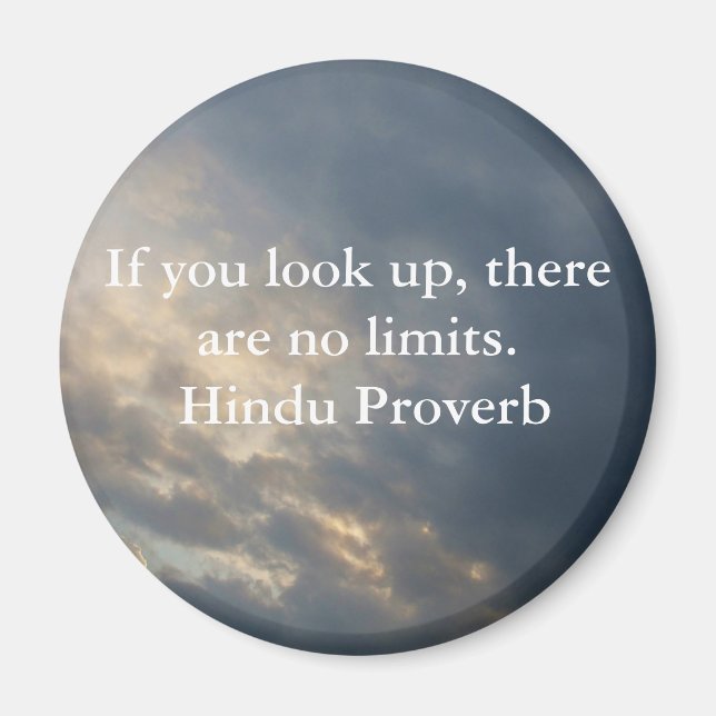 inspirational Hindu Proverb from India Magnet (Front)