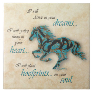 Inspirational Horse Ceramic Tile