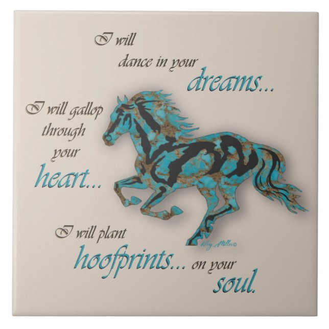 Inspirational Horse Ceramic Tile (Front)