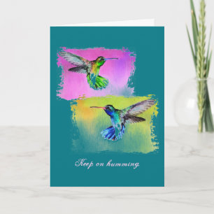 Inspirational Hummingbird Card
