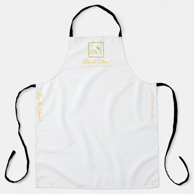 Inspirational  HWT Rise & Thrive Gold Collection  Apron (Front)