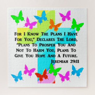 INSPIRATIONAL JEREMIAH 29:11 CHRISTIAN JIGSAW PUZZLE