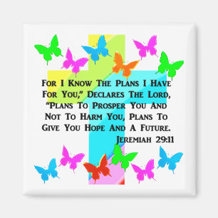 INSPIRATIONAL JEREMIAH 29:11 CHRISTIAN MAGNET