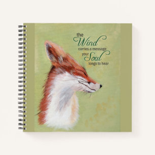 Inspirational Journal with Pretty Fox