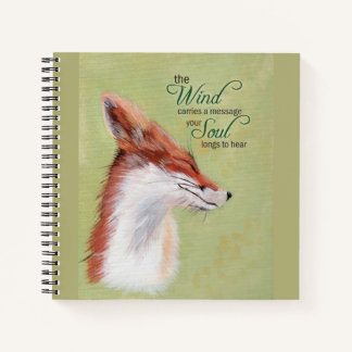 Inspirational Journal with Pretty Fox