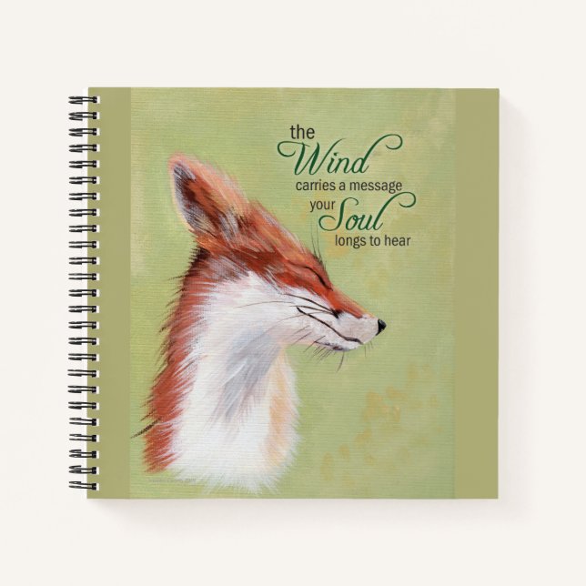 Inspirational Journal with Pretty Fox (Front)