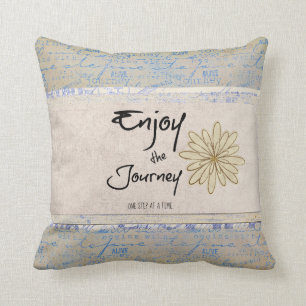 Inspirational Journey Quote Cushion