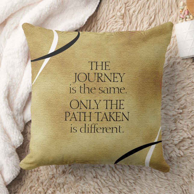 Inspirational Journeys and Paths Quote Cushion (Blanket)