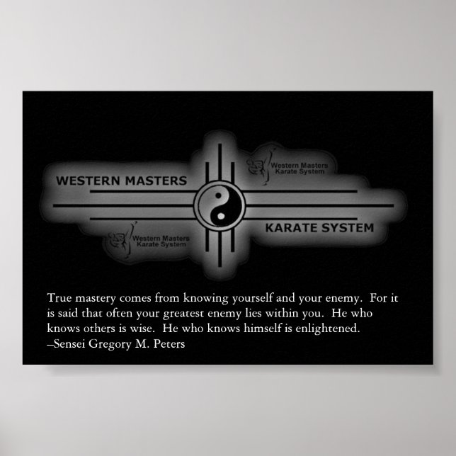 Inspirational Karate Poster (Front)