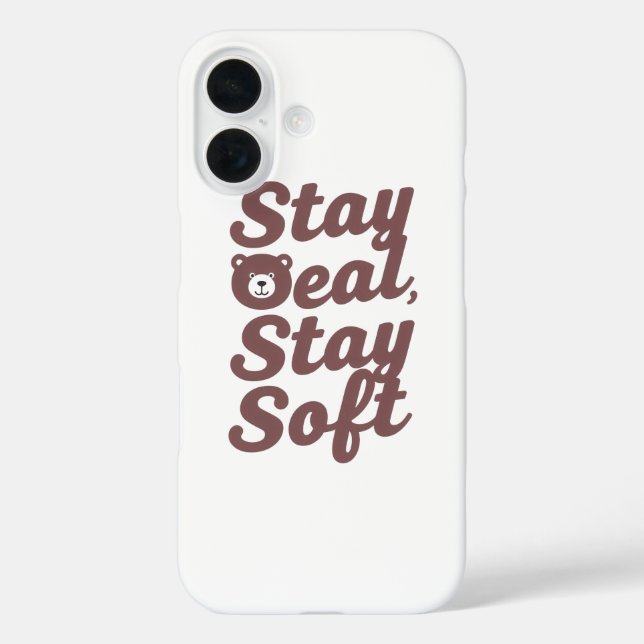 Inspirational Kindness Quote with Cosy Bear Case-Mate iPhone Case (Back)