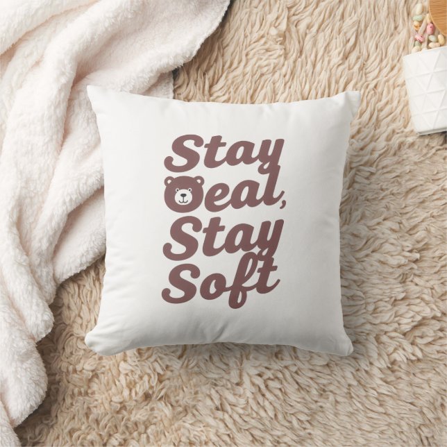 Inspirational Kindness Quote with Cosy Bear Cushion (Blanket)