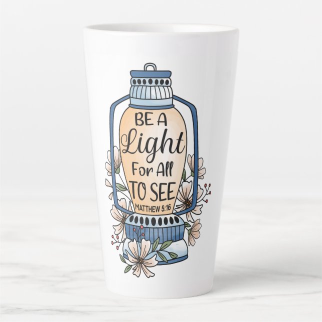 Inspirational Lantern Latte Mug (Front)
