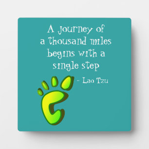 Inspirational Lao Tzu Quote Plaque