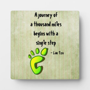 Inspirational Lao Tzu Quote Plaque