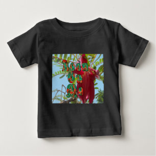 Inspirational Lean On Me Floral Skyward Art Print Baby T-Shirt