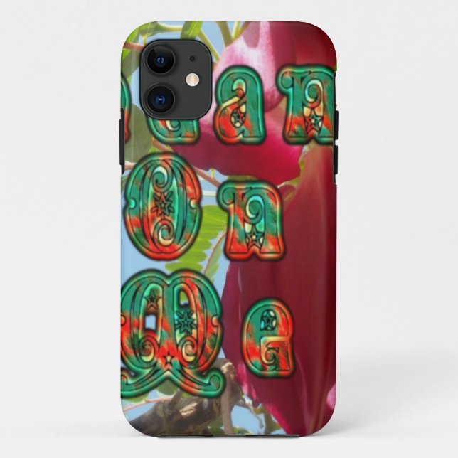 Inspirational Lean On Me Floral Skyward Art Print  Case-Mate iPhone Case (Back)