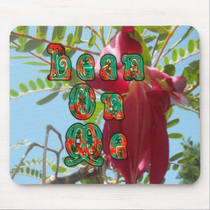 Inspirational Lean On Me Floral Skyward Art Print  Mouse Pad