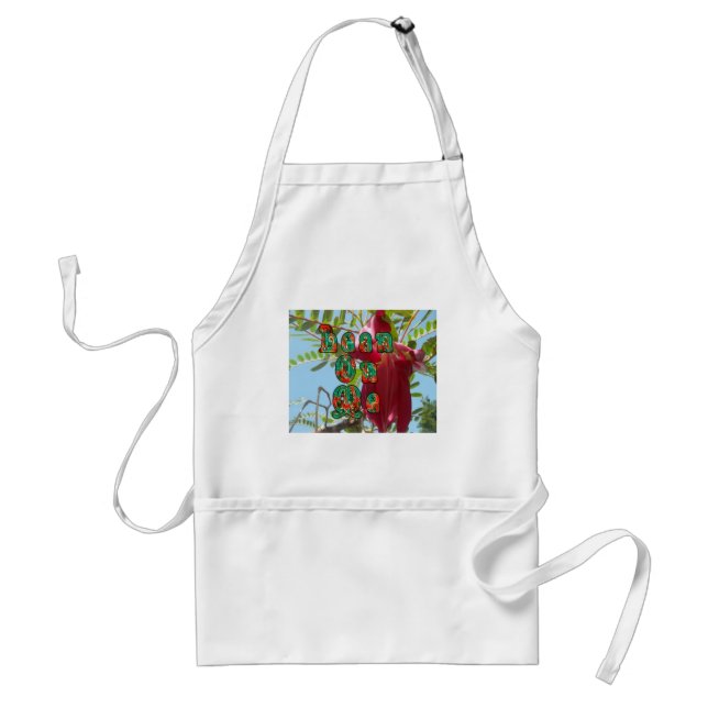 Inspirational Lean On Me Floral Skyward Art Print  Standard Apron (Front)