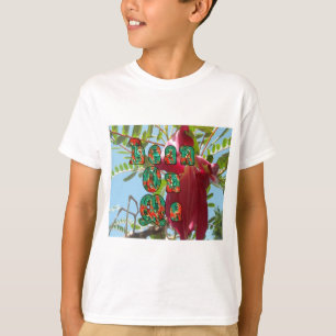 Inspirational Lean On Me Floral Skyward Art Print  T-Shirt