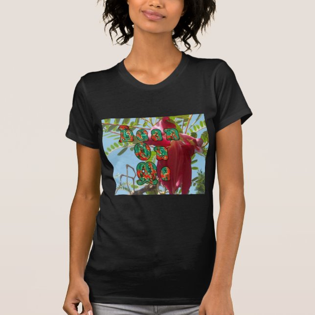 Inspirational Lean On Me Floral Skyward Art Print  T-Shirt (Front)