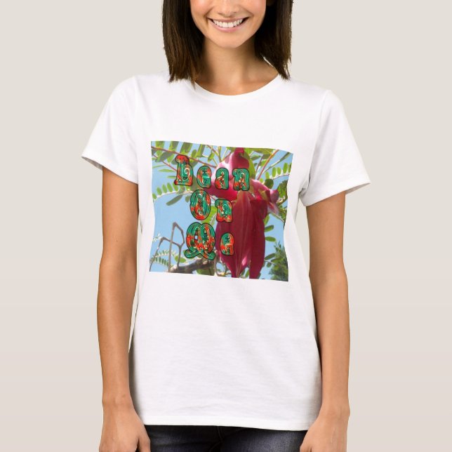 Inspirational Lean On Me Floral Skyward Art Print  T-Shirt (Front)