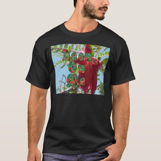 Inspirational Lean On Me Floral Skyward Art Print  T-Shirt (Front)