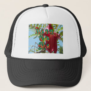 Inspirational Lean On Me Floral Skyward Art Print Trucker Hat