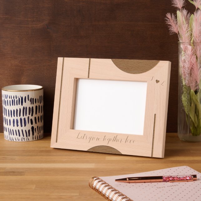  Inspirational "Let’s Grow Together" Picture  Etched Frames (Left)