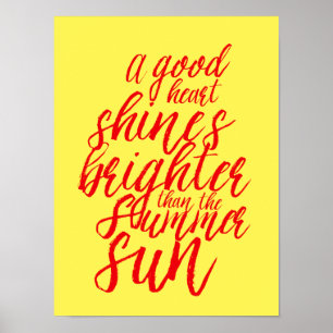Inspirational Life Quote Hand Lettering Poster