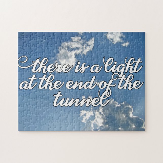 Inspirational Light at the End of the Tunnel Jigsaw Puzzle (Horizontal)