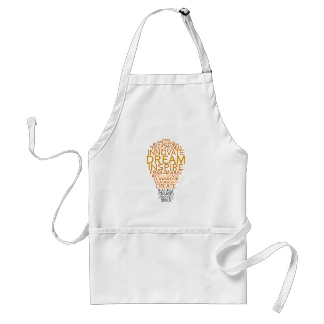 Inspirational Light Bulb apron - choose style (Front)
