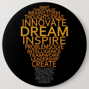 Inspirational Light Bulb button