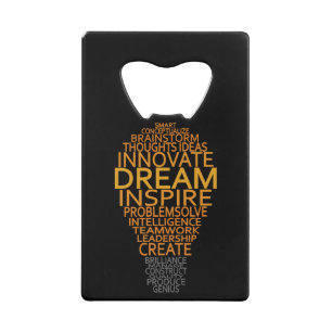 Inspirational Light Bulb custom bottle opener
